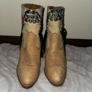 Women's Tan Western Custom Made Boots